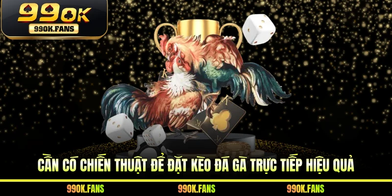 Cần có chiến thuật để đặt kèo đá gà trực tiếp hiệu quả